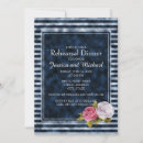 Search for vintage rehearsal dinner invitations Blue