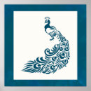 Search for peacock posters Blue green