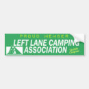 Search for left lane bumper stickers Driving