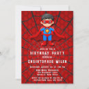 Search for superhero birthday invitations Modern