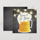 Search for cheers to 70 years invitations Chalkboard