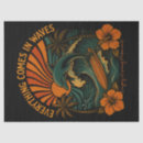Search for ocean waves tissue paper Vintage