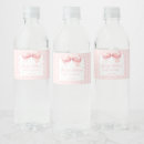 Search for baby shower water bottle labels Coquette