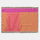 Search for hot pink and orange blankets Modern