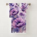 Search for purple flowers bath towels Bathroom