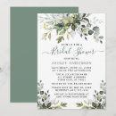 Search for boho bridal shower invitations Sage green