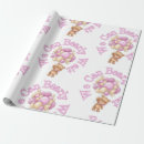 Search for bear wrapping paper Girl baby shower