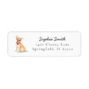 Search for chihuahua return address labels Dog lover