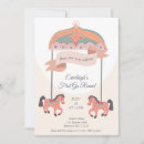 Search for carousel birthday invitations Rainbow