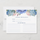 Search for blue recipe cards Watercolor