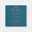 Search for retro wedding napkins Teal