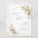 Search for pampas grass save the dates Modern