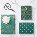 Search for turquoise wrapping paper Gold