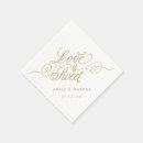 Search for love is sweet napkins Bridal