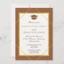 Search for brown and gold graduation invitations Grad party