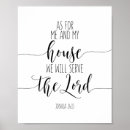Search for as for me and my house we will serve the lord posters Christian