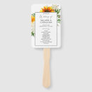 Search for sunflower wedding programs Yellow