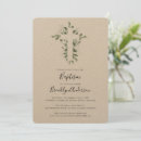 Search for rustic baptism invitations Eucalyptus