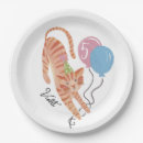 Search for cat birthday plates Girls