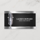 Search for voice over business cards Singer