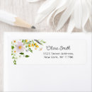 Search for wildflower return address labels Bridal shower