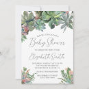 Search for succulent baby shower invitations Greenery