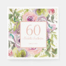 Search for purple floral napkins Green leaves