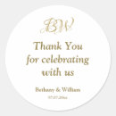 Search for thank you for celebrating with us stickers Gold