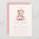 Search for crown baby shower invitations Pink