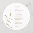 Search for white and gold menus Dinner