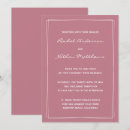 Search for pink rose wedding invitations Minimalist
