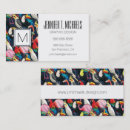 Search for exotic animal business cards Floral