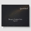 Search for stars wedding guest books Black