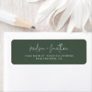 Search for script font return address labels Green