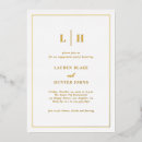 Search for gold foil engagement party invitations Simple