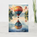 Search for hot air balloon birthday cards Watercolor