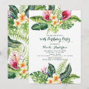 Search for tropical island birthday invitations Hibiscus