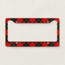 Search for plaid license plate frames Check pattern