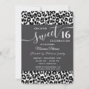 Search for black white sweet 16 invitations Princess