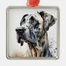 Search for great dane ornaments Black