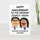 Search for funny cartoon anniversary cards couple