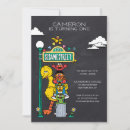 Search for character birthday invitations Big bird