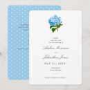 Search for hydrangea wedding save the dates Blue and white