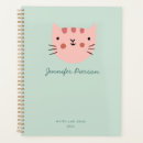 Search for cute cat planners Girly