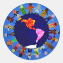 Search for children around the world stickers School