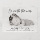 Search for worth the wait invitations Typography