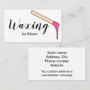 Search for waxing business cards Spa