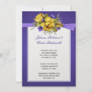 Search for purple and yellow wedding invitations Floral