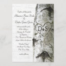 Search for birch invitations carved