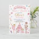 Search for sugar plum invitations Gold and pink